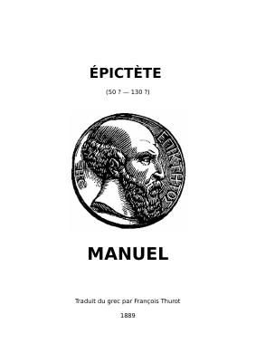 Couverture de Epictète - Manuel - trad. Thurot